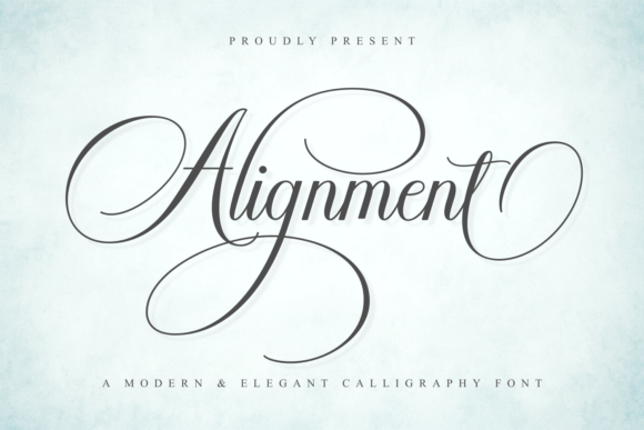 Alignment: A Modern Calligraphy Script for Elegant Designs