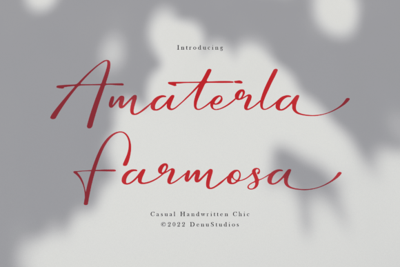 Amaterla Farmosa: The Handwritten Chic Font for Your Next Project