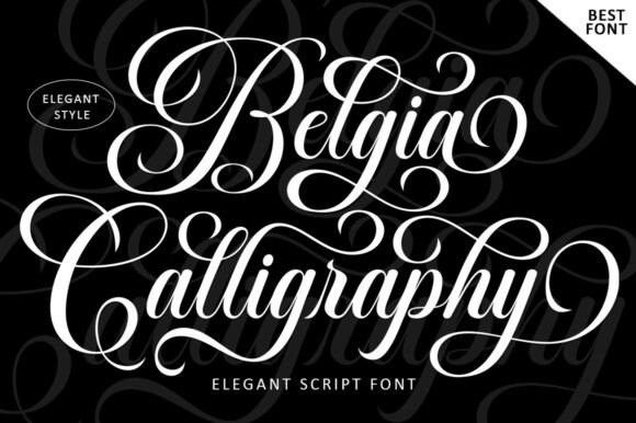 Belgia Calligraphy: Modern Elegance for Timeless Design