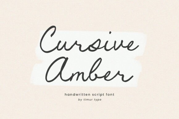 Cursive Amber: A Warm Handwritten Font for Real Projects