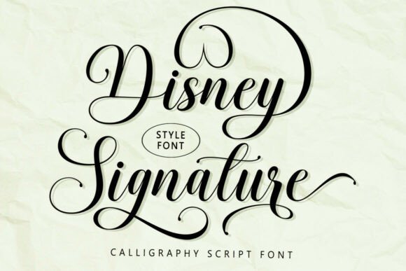 Disney Signature: A Font That Feels Like a Story