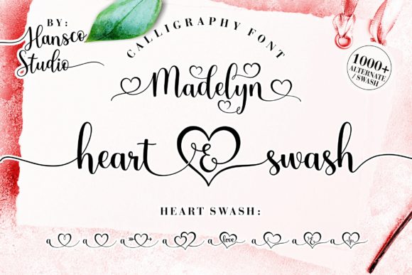 Exploring the Elegance of the Madelyn Heart Script Font