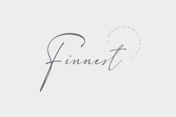 Finnest: Crafting Personal Elegance with a Modern Script Font