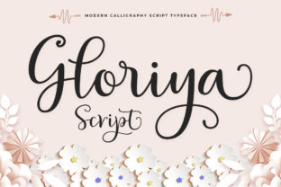 Gloriya: The Sweet, Soft Hand-Lettered Script for Authentic Designs