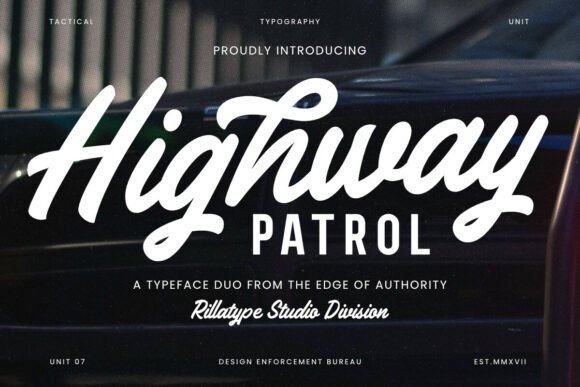 Highway Patrol: A Typeface Duo with Vintage Authority