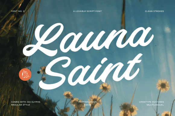 Launa Saint: The Handcrafted Script Font for Modern Brands