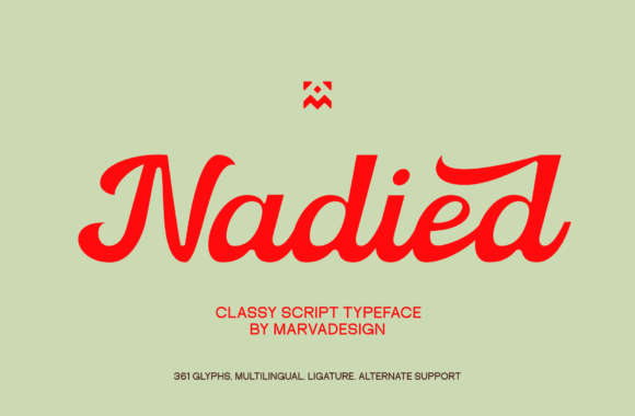 Nadied: A Script Font with Timeless Sophistication