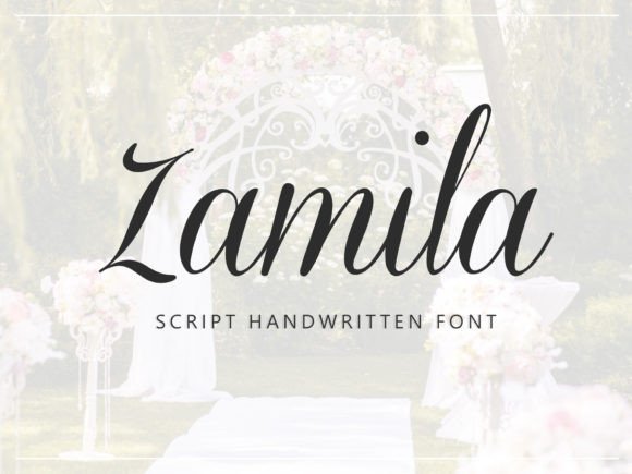 Zamila: A Script Font for Modern Elegance